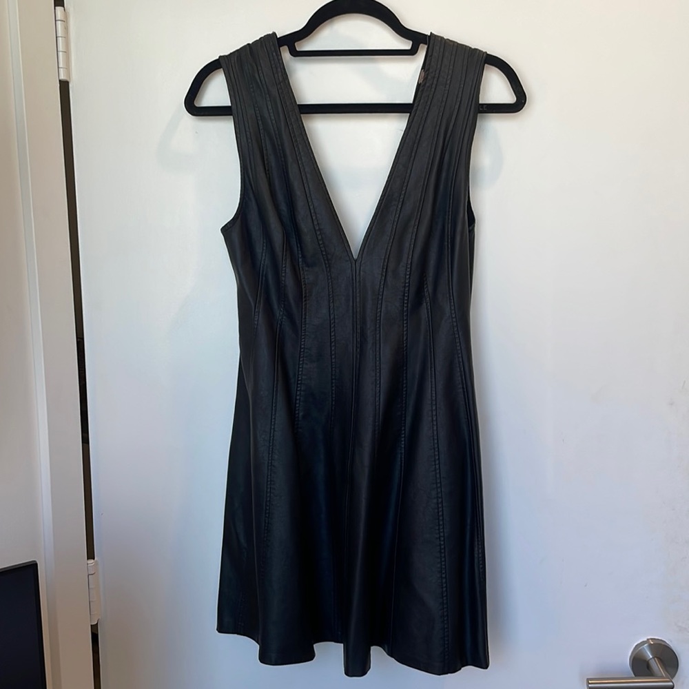 Lack leather Free People dress